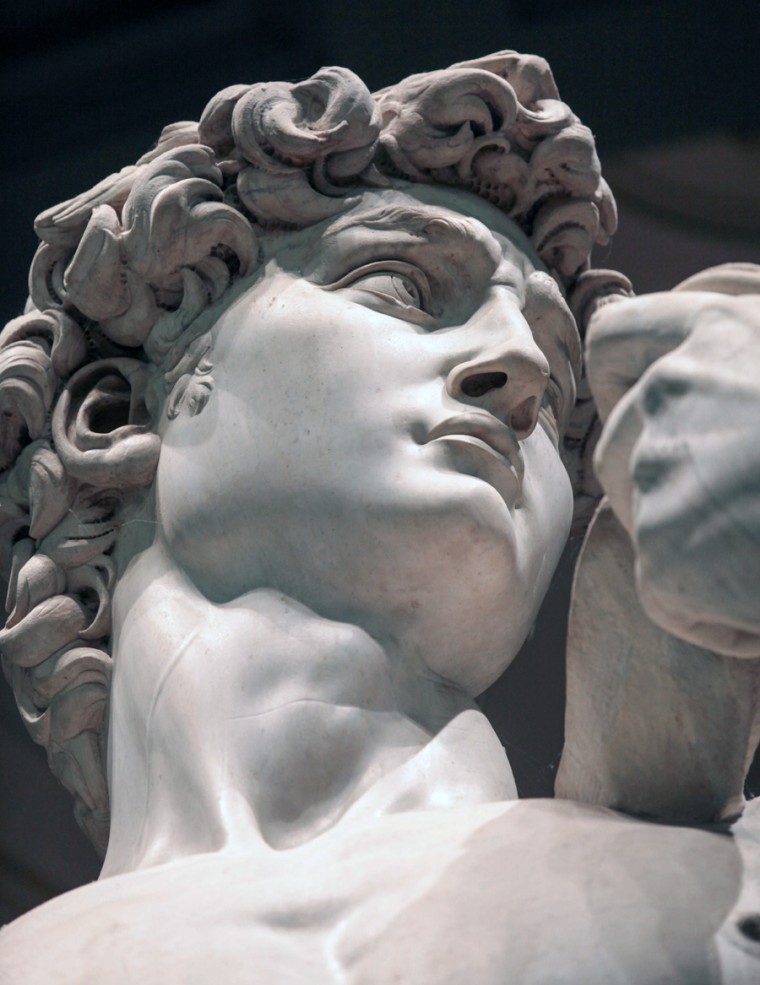The face of David by Michelangelo | The Splash Lab