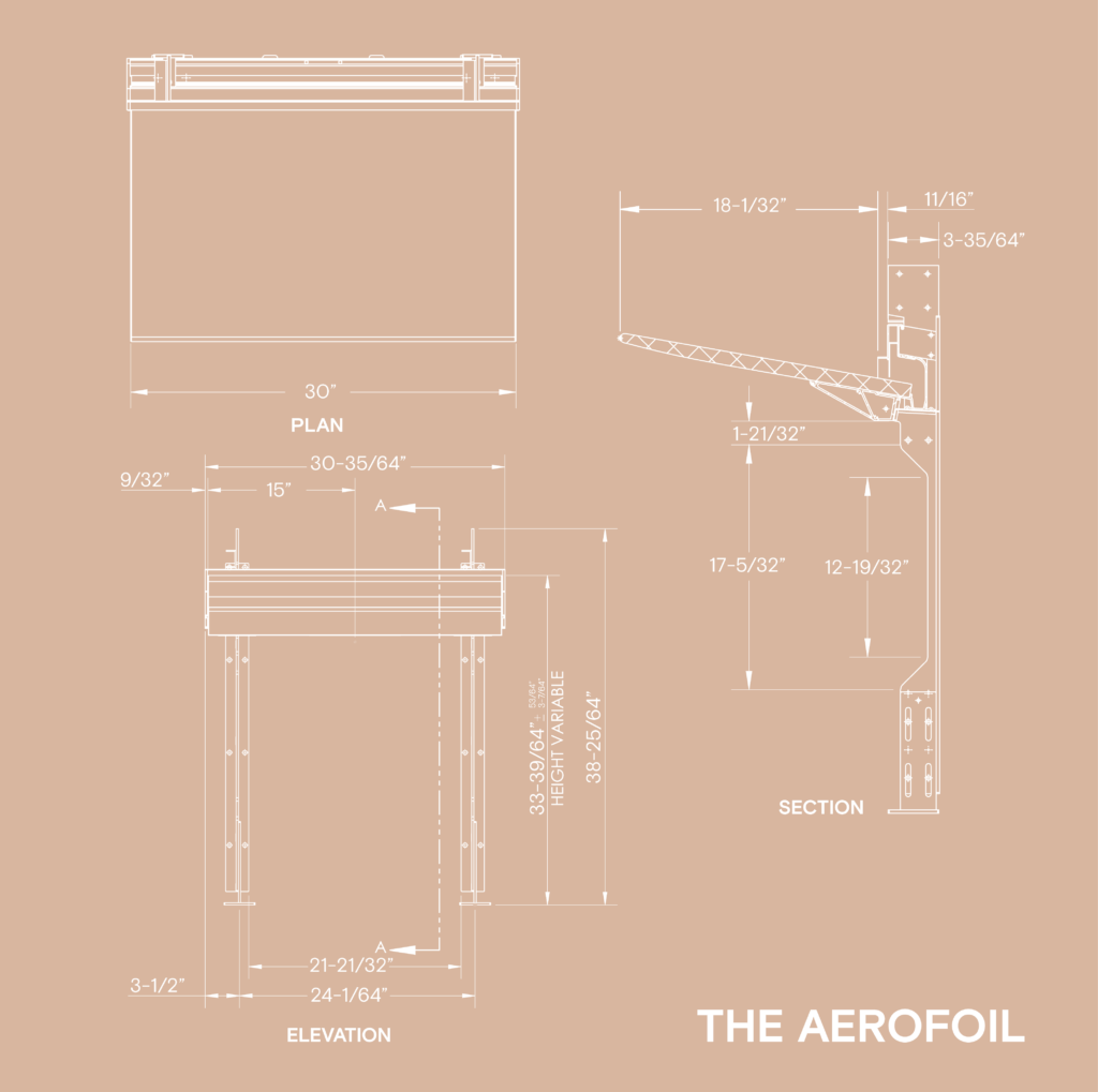 The Aerofoil sink specifications